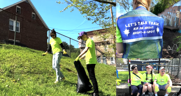 LVSIF community cleanup and Adopt-a-Spot outreach