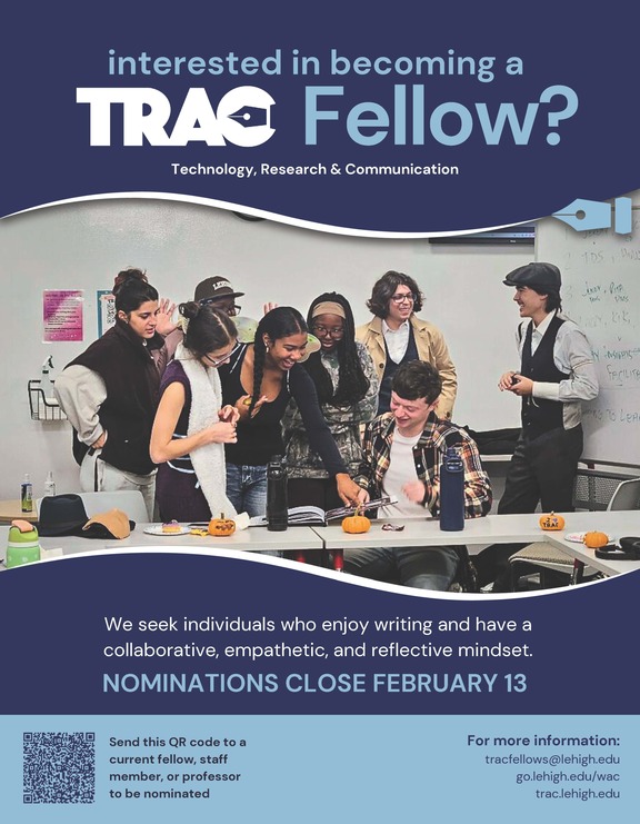 TRAC Fellow nominations flier